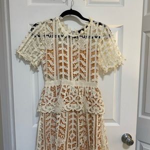 Tiered lace dress
